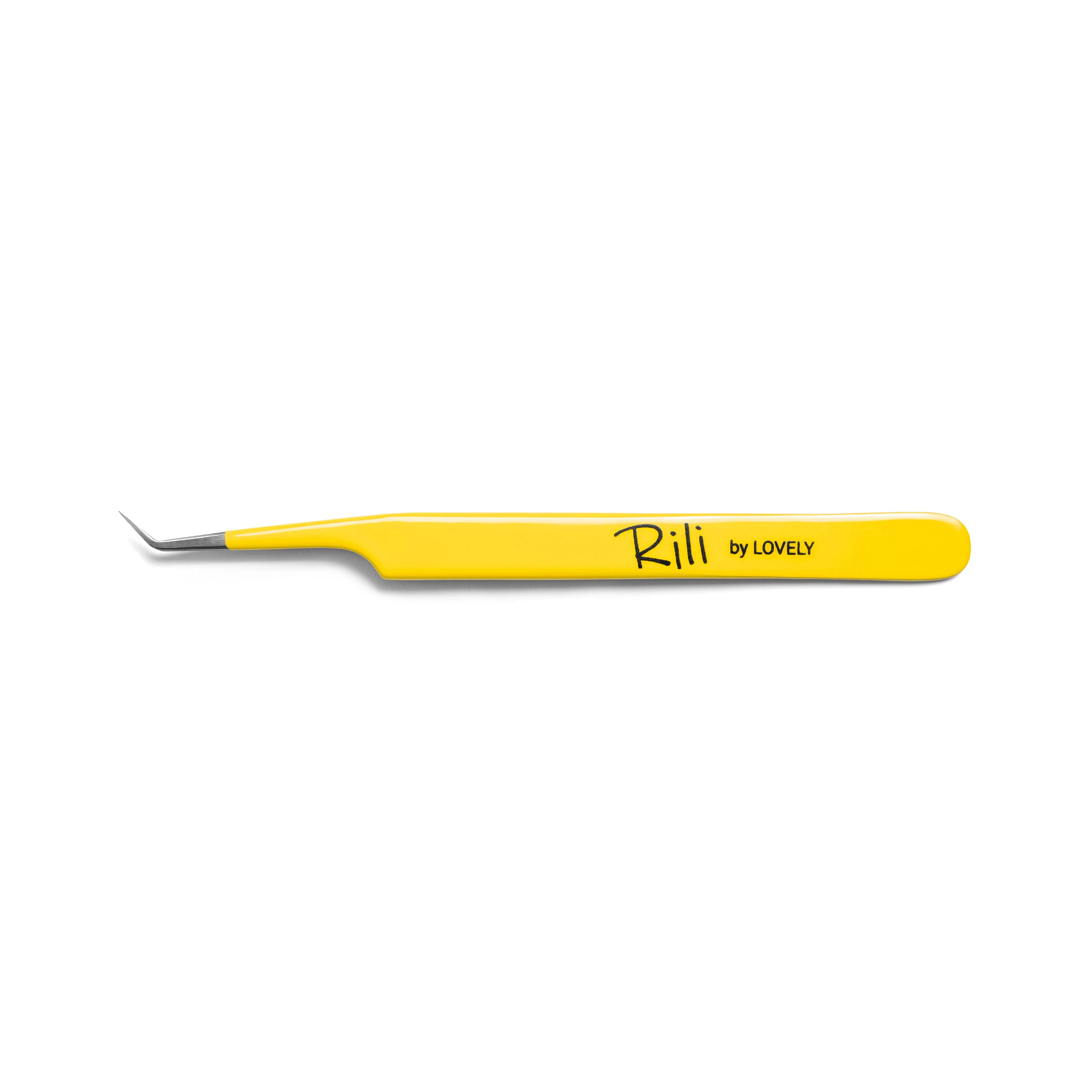 Пинцет для наращивания ресниц Rili тип L (7 мм) (Yellow Line)