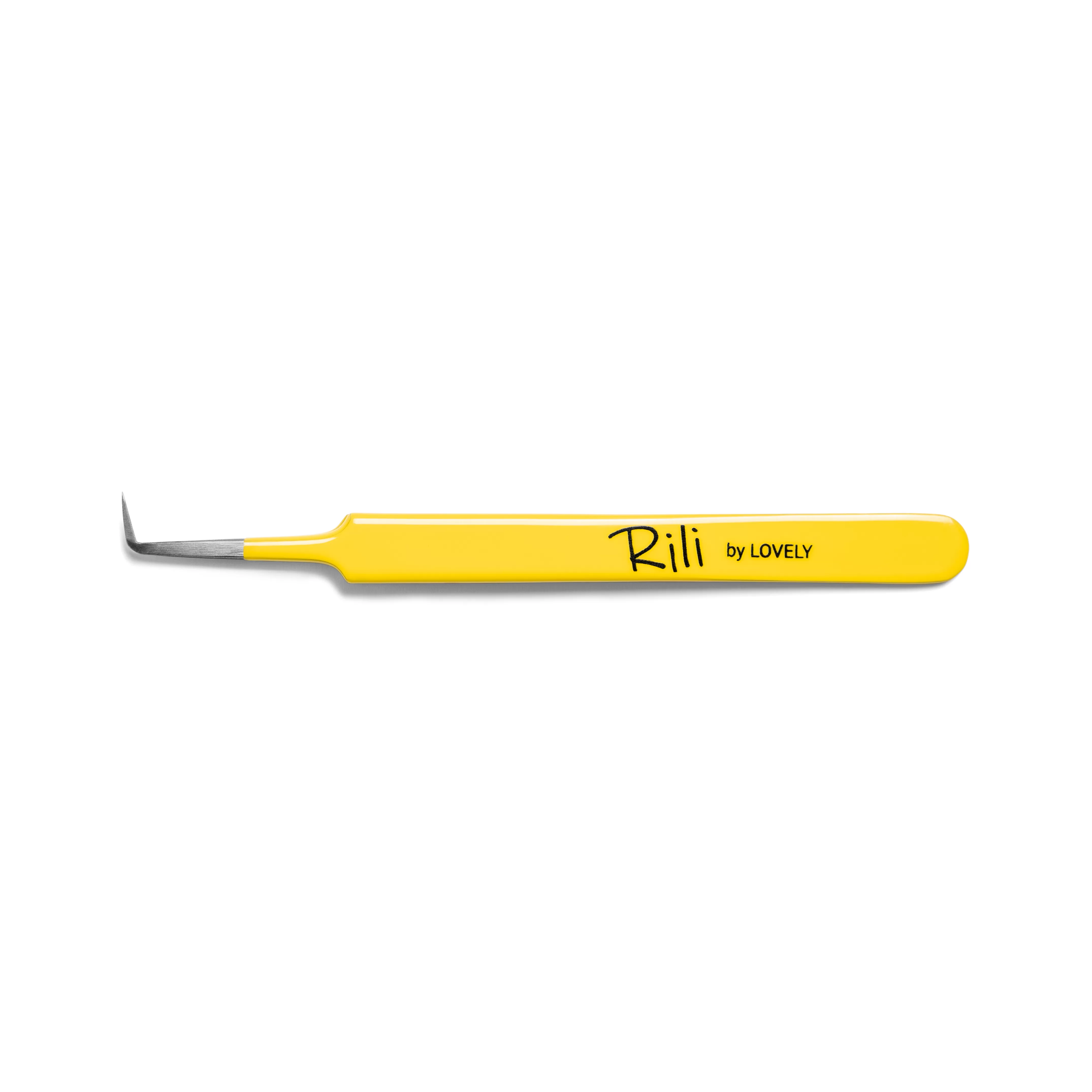 Пинцет для наращивания ресниц Rili тип Г (7 мм) (Yellow Line)