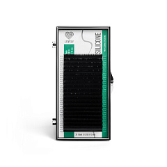 Черные ресницы Lovely "Silicone" МИКС (20 линий) 