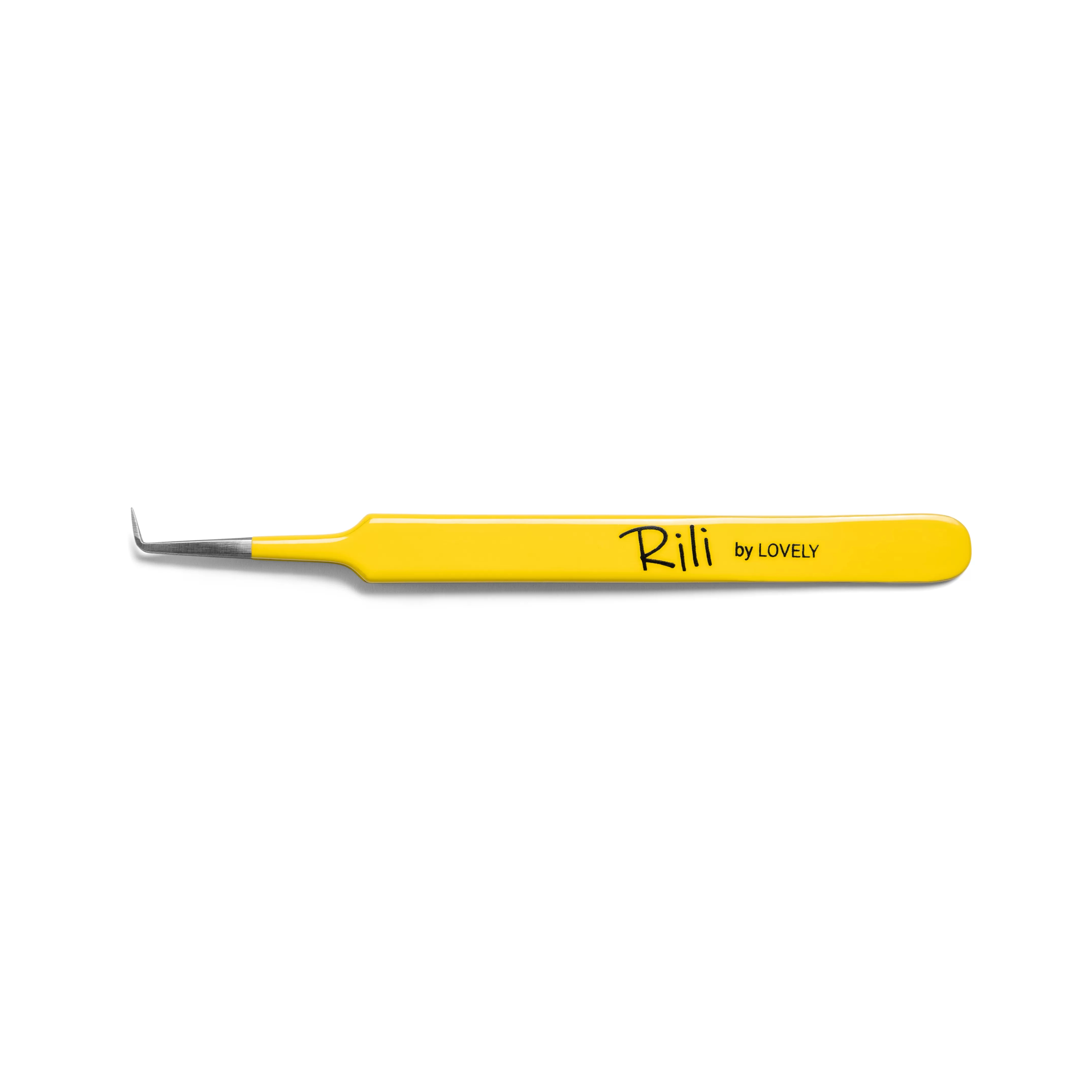 Пинцет для наращивания ресниц Rili тип Г (5 мм) (Yellow Line)